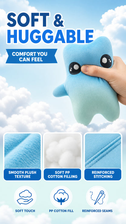 Cute Aquatic Creature Plush Toy – Soft Cuddle Companion & Room Decor